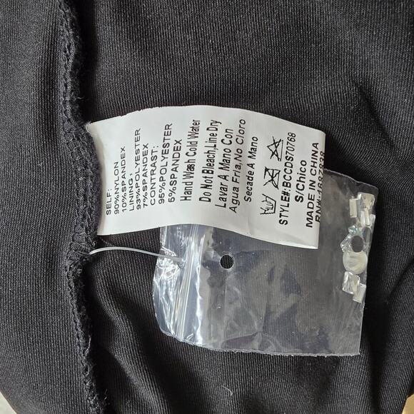 NWT SEXY black embellished midi length sheer cocktail party dress size s/m. - Picture 8 of 8